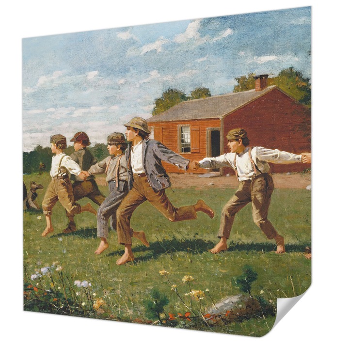 Öntapadós Fotótapéta Falra, Wallfluent, Örömteli szórakozás, Barna, 250 x 250 cm, Könnyen Tisztítható, Nedvességálló, 010170060030000285271