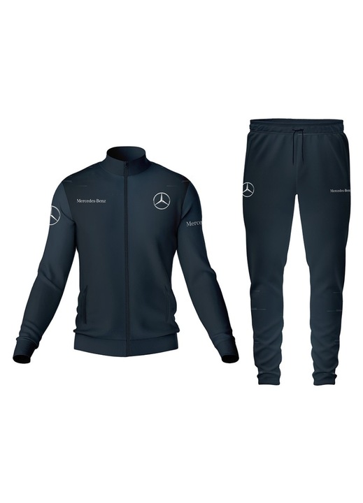 Trening barbati Mercedes 30, bluza cu fermoar, multicolor
