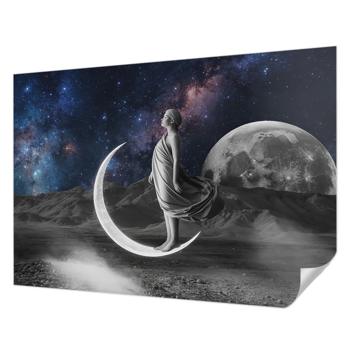 Tapet Autocolant De Perete, Wallfluent, Vise nocturne, Multicolor, 208 x 146 cm, Decorativ, Usor De Instalat, 010170060950000284738