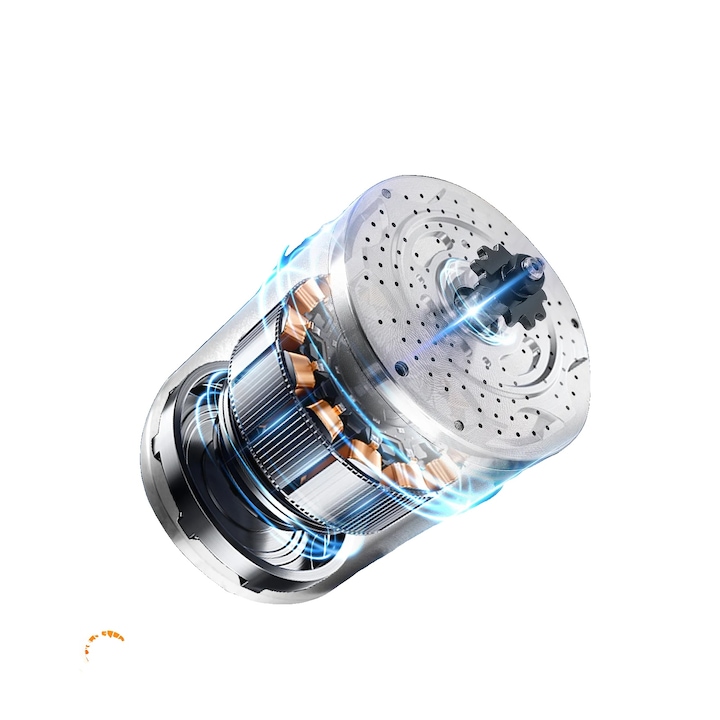 Безчетков постояннотоков мотор 2000W, 4300 RPM, 10.7cm, алуминий