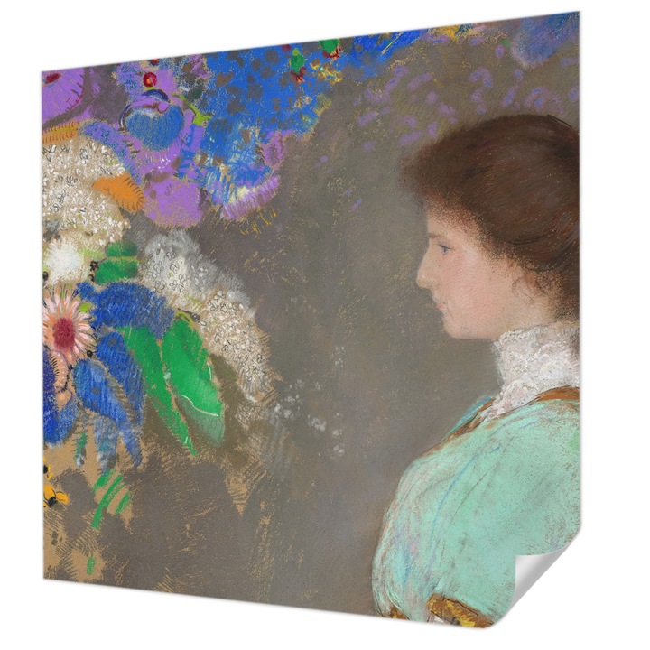 Öntapadós Dekor Tapéta, Wallfluent, Romantikus jelenet, Szürke, 250 x 250 cm, Erős Ragasztó, Modern Belsőépítészeti Dekoráció, 010170060030000285349