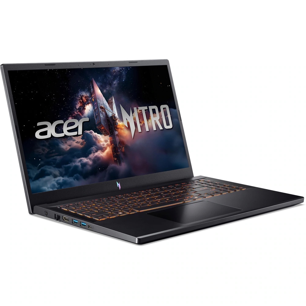 Laptop Gaming ACER Nitro V 15 ANV15-52-57AF, Intel Core i5-13420H pana la 4.7 GHz, 15.6" FHD, 16GB, SSD 512GB, NVIDIA GeForce RTX 5050 8GB, Free DOS, Negru