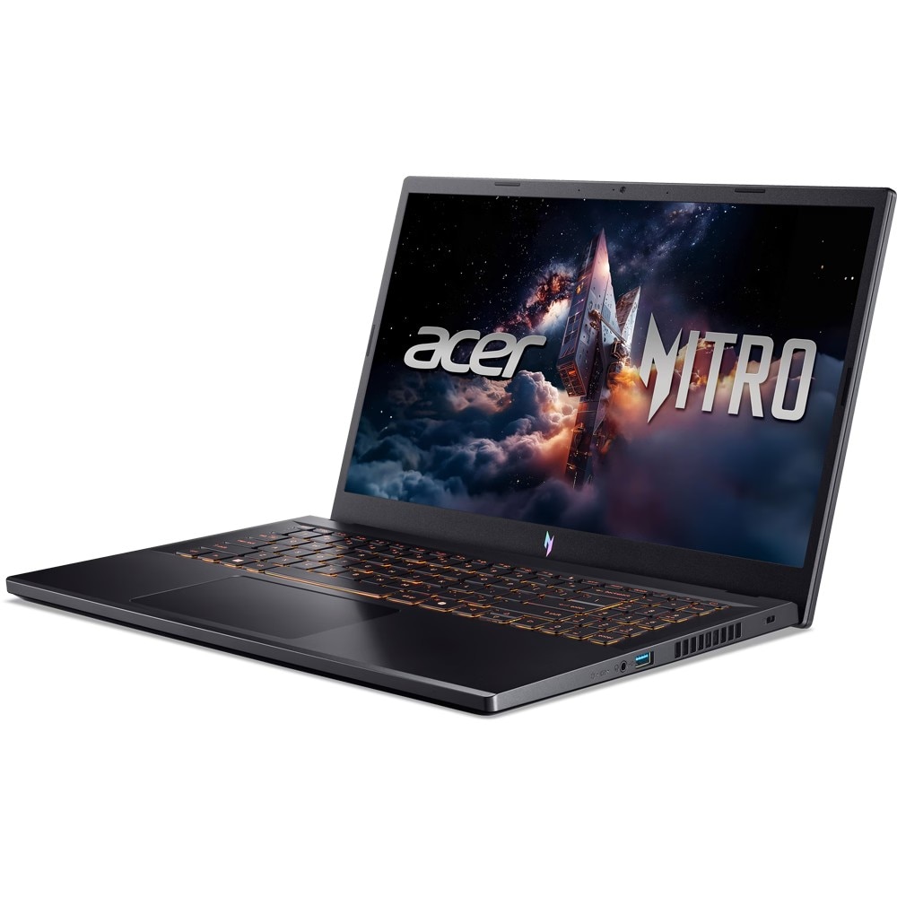 Laptop Gaming ACER Nitro V 15 ANV15-52-57AF, Intel Core i5-13420H pana la 4.7 GHz, 15.6" FHD, 16GB, SSD 512GB, NVIDIA GeForce RTX 5050 8GB, Free DOS, Negru