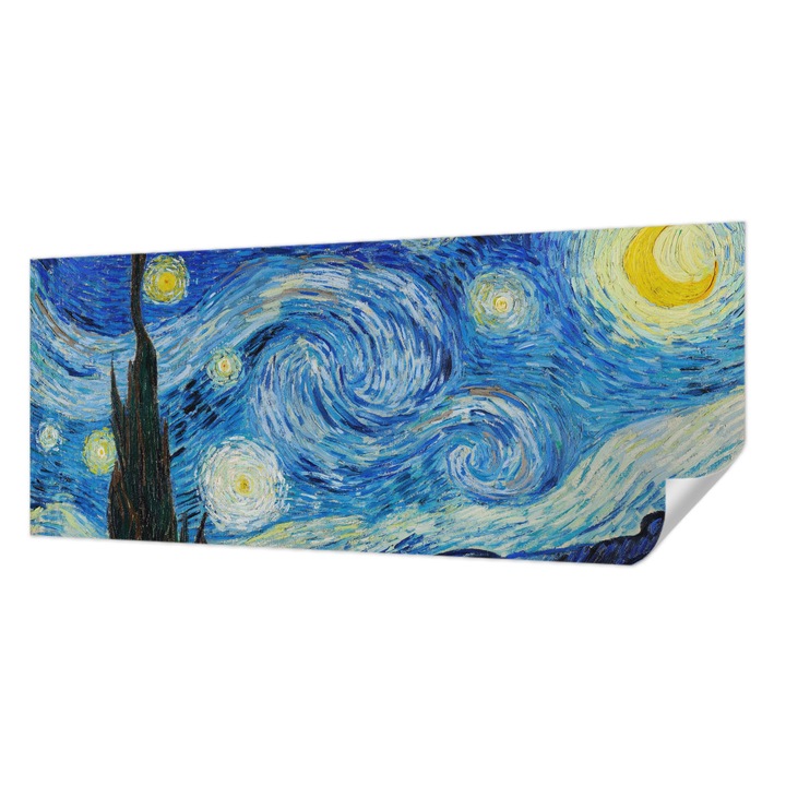 Öntapadós Tapéta Fali Dekoráció, Wallfluent, Éjszakai égbolt, Kék, 250 x 104 cm, Modern Dizájn, Könnyen Felszerelhető És Tisztítható, 010170060020000010621