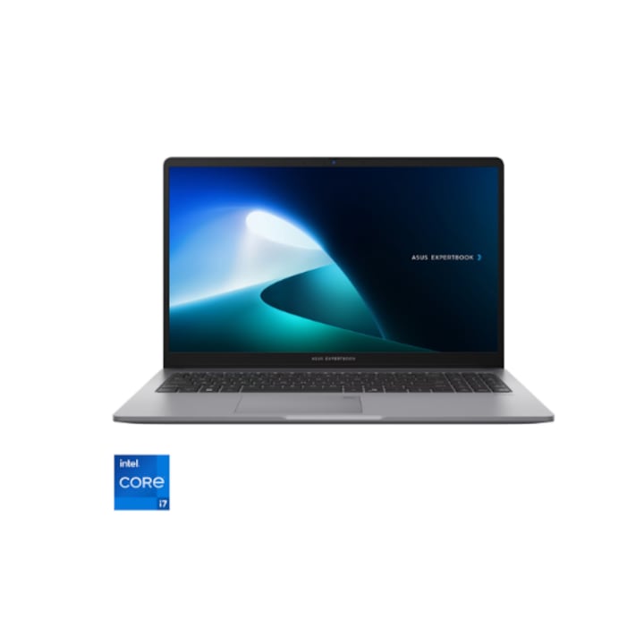 Laptop ASUS EXPERTBOOK P1503CVA 15.6" FHD Intel Core i7-13620H DDR4 16GB SSD 1TBM.2 2280 NVMe™ PCIe® 4.0 SSD SSD Housing for storage expansion Intel® UHD Graphics NoOS, Garantie 36 de luni