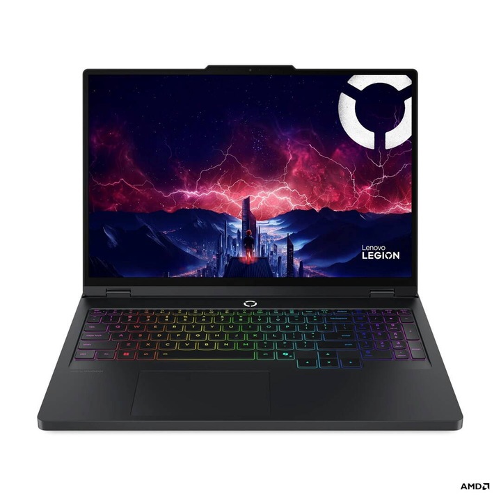 Laptop Lenovo Legion Pro 5 16ADR10 Ryzen 9 8945HX 16Inch WQXGA IPS 500 nits 240 Hz LBL AG 32GB RAM DDR5 5200 SSD 1 TB GeForce RTX 5060 8 GB Cam 5.0 MP 80 Wh Win11 Eclipse Black