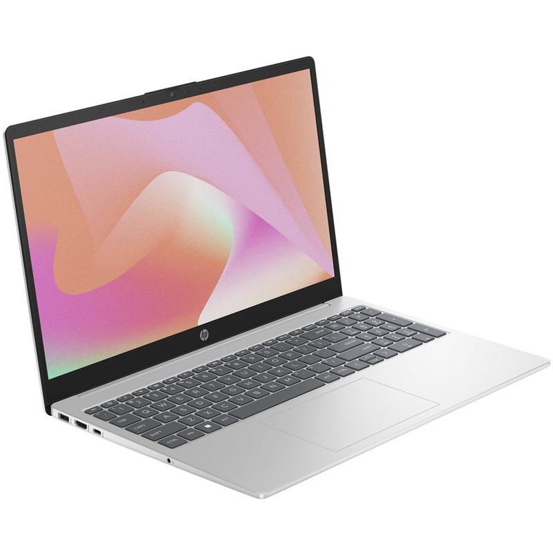 Laptop HP 15-fd0015nq cu procesor Intel® Core™ i7-1355U pana la 5.0 GHz, 15.6", Full HD, 8 GB DDR4 RAM, 512 GB SSD, Intel® Iris® Xe Graphics, Windows 11 Pro, Natural Silver