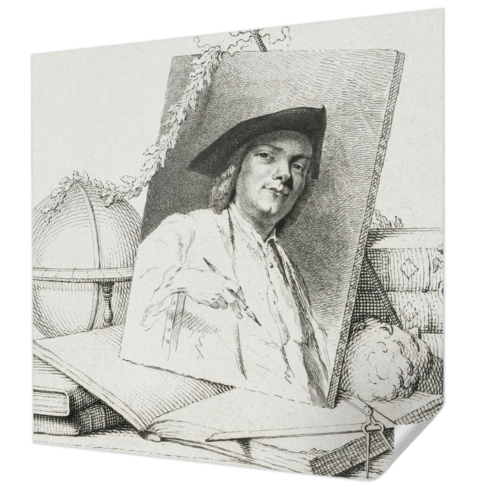 Öntapadós Fotótapéta Falra, Wallfluent, művészi portré, Fehér, 250 x 250 cm, Fali Dekoráció, Nedvesség- És Foltálló, 010170060030000285490