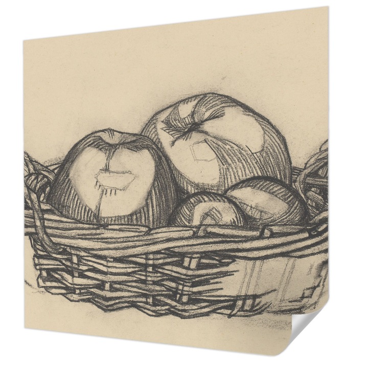 Öntapadós Tapéta Fali Dekoráció, Wallfluent, Gyümölcskosár, Fehér, 250 x 250 cm, Könnyen Tisztítható, Nedvességálló, 010170060030000285508