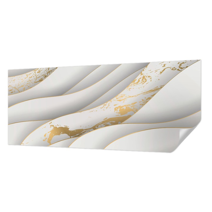 Tapet Autodeziv De Perete, Wallfluent, Modele dinamice, Alb, 250 x 104 cm, Pentru Sufragerie, Dormitor, 010170060020000056565