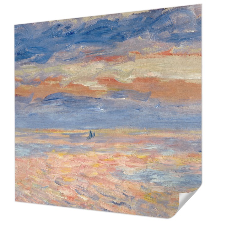 Öntapadós Fotótapéta Falra, Wallfluent, Tengeri tájkép, Kék, 250 x 250 cm, Előszobába, Hálószobába, 010170060030000285527