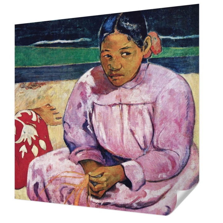 Öntapadós Dekor Tapéta, Wallfluent, Strand jelenet, Piros, 250 x 250 cm, Könnyen Tisztítható, Nedvességálló, 010170060030000285562