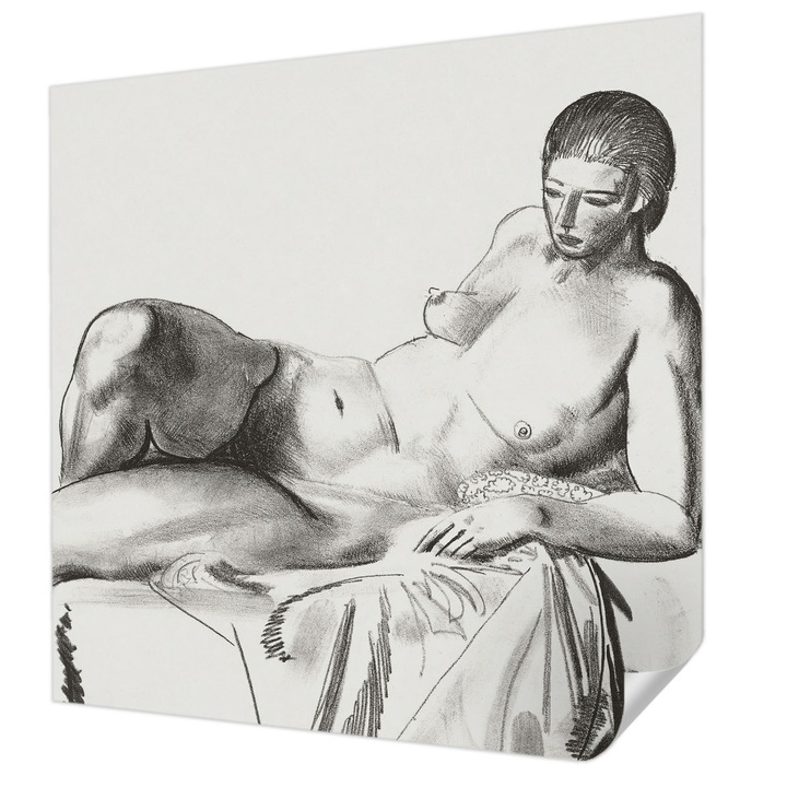 Öntapadós Tapéta Fali Dekoráció, Wallfluent, Művészi akt, Fehér, 250 x 250 cm, Klasszikus, Könnyen Felszerelhető, 010170060030000285574