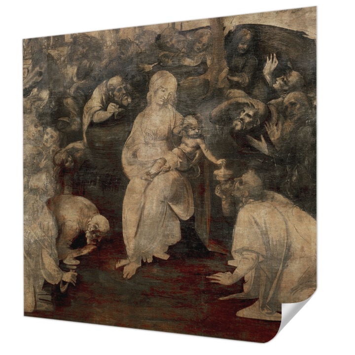 Öntapadós Tapéta Fali Dekoráció, Wallfluent, Lelki találkozó, Barna, 250 x 250 cm, Dekoráció, Falra, 010170060030000285647