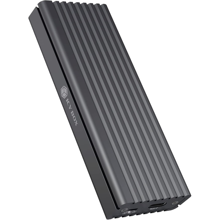 Carcasa SSD M.2, ICY BOX, aluminiu, racire, USB 3.1, 2280
