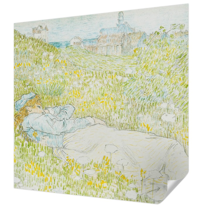 Öntapadós Tapéta Fali Dekoráció, Wallfluent, Tavaszi kikapcsolódás, Zöld, 250 x 250 cm, Könnyen Tisztítható, Nedvességálló, 010170060030000285602