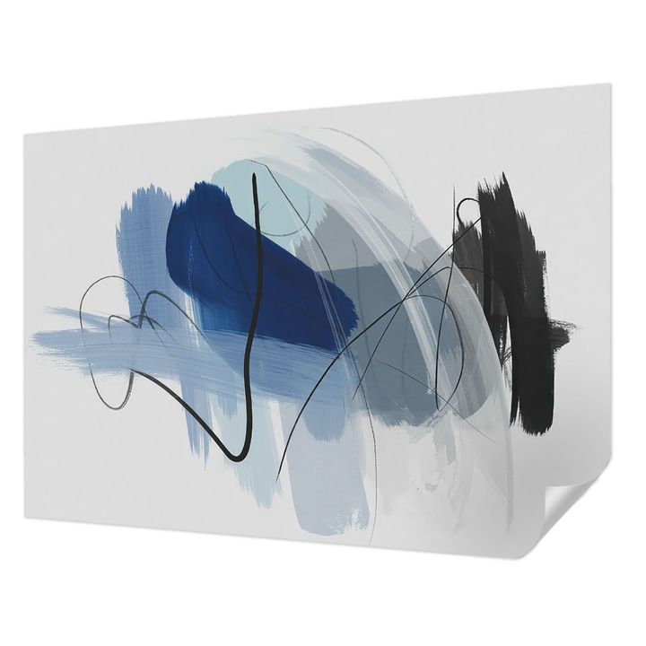 Fali Fotótapéta Autodeziv, Wallfluent, Abstractiuni colorate, Albastru, 208 x 146 cm, Pentru Sufragerie, Dormitor, 010170060950000284873