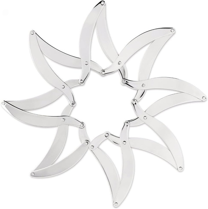 Suport sticlă extensibil ALESSI, otel lustruit, design modern, 17.5x1.5x11.5cm