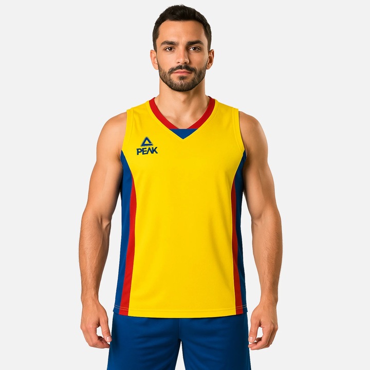 Maiou Baschet PeakSport galben, Rosu/Galben/Albastru