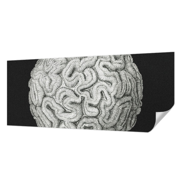 Tapet Textil Autocolant, Wallfluent, Structura sferica, Negru, 250 x 104 cm, Pentru Interior, Usor De Curatat, 010170060020000285492