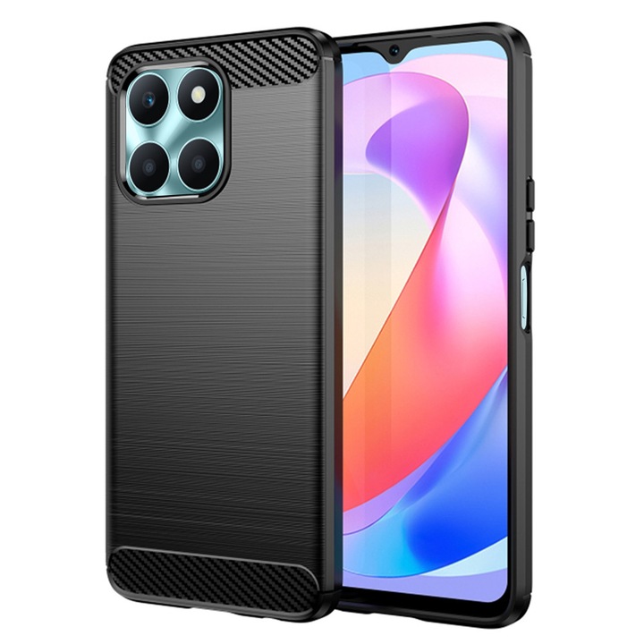 Калъф за Honor X6a, от TPU, Stef's Cat, Черен