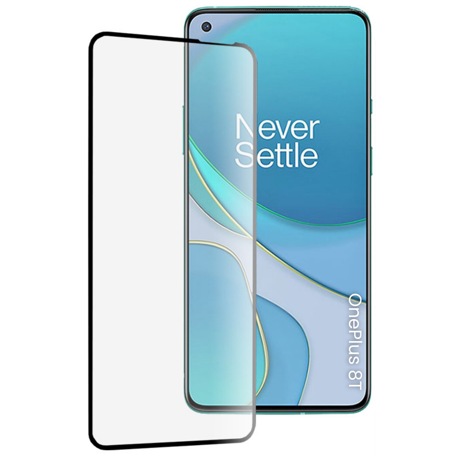 Folie de protectie pentru OnePlus 8T Comari® CrystalCore, sticla securizata 9H, acoperire completa Full Glue, claritate HD, margini negre, transparent