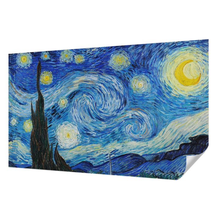 Öntapadós Tapéta Fali Dekoráció, Wallfluent, Éjszakai égbolt, Kék, 416 x 254 cm, Modern Dizájn, Könnyen Felszerelhető És Tisztítható, 010170060070000010621