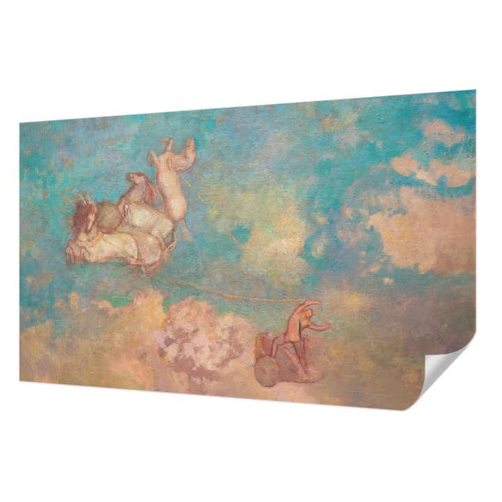 Öntapadós Tapéta Fali Dekoráció, Wallfluent, Mennyei Pegasi, Kék, 416 x 254 cm, Erős Ragasztó, Modern Belsőépítészeti Dekoráció, 010170060070000010632