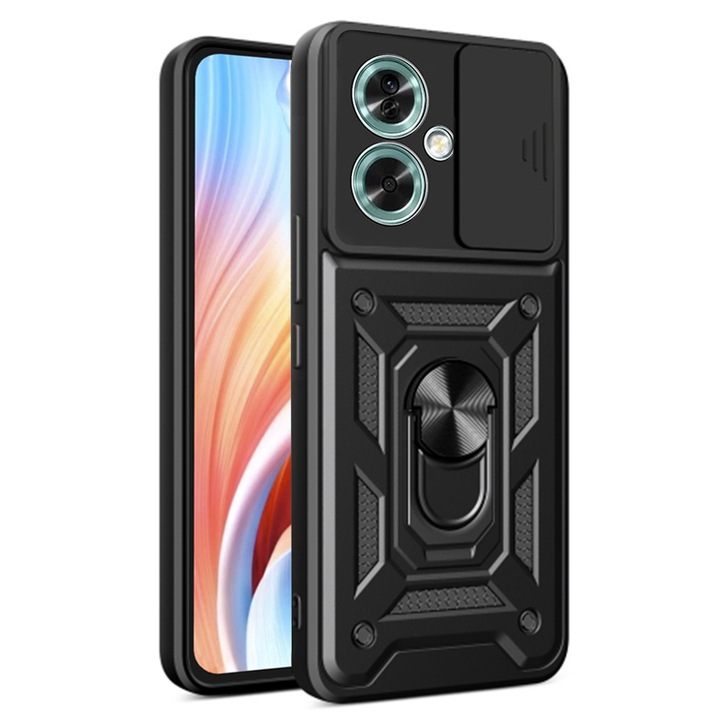 Защитен калъф, съвместим с Oppo A79 5G / OnePlus Nord N30 SE, Tim, черен