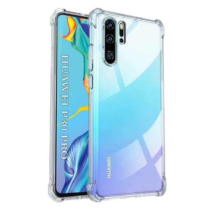Защитен калъф, съвместим с Huawei P30 Pro / P30 Pro New Edition, Tim, Прозрачен