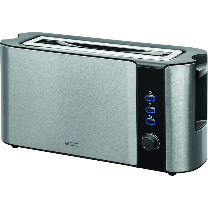Prajitor de paine ECG ST 10630 SS, Inox, Negru/Argintiu