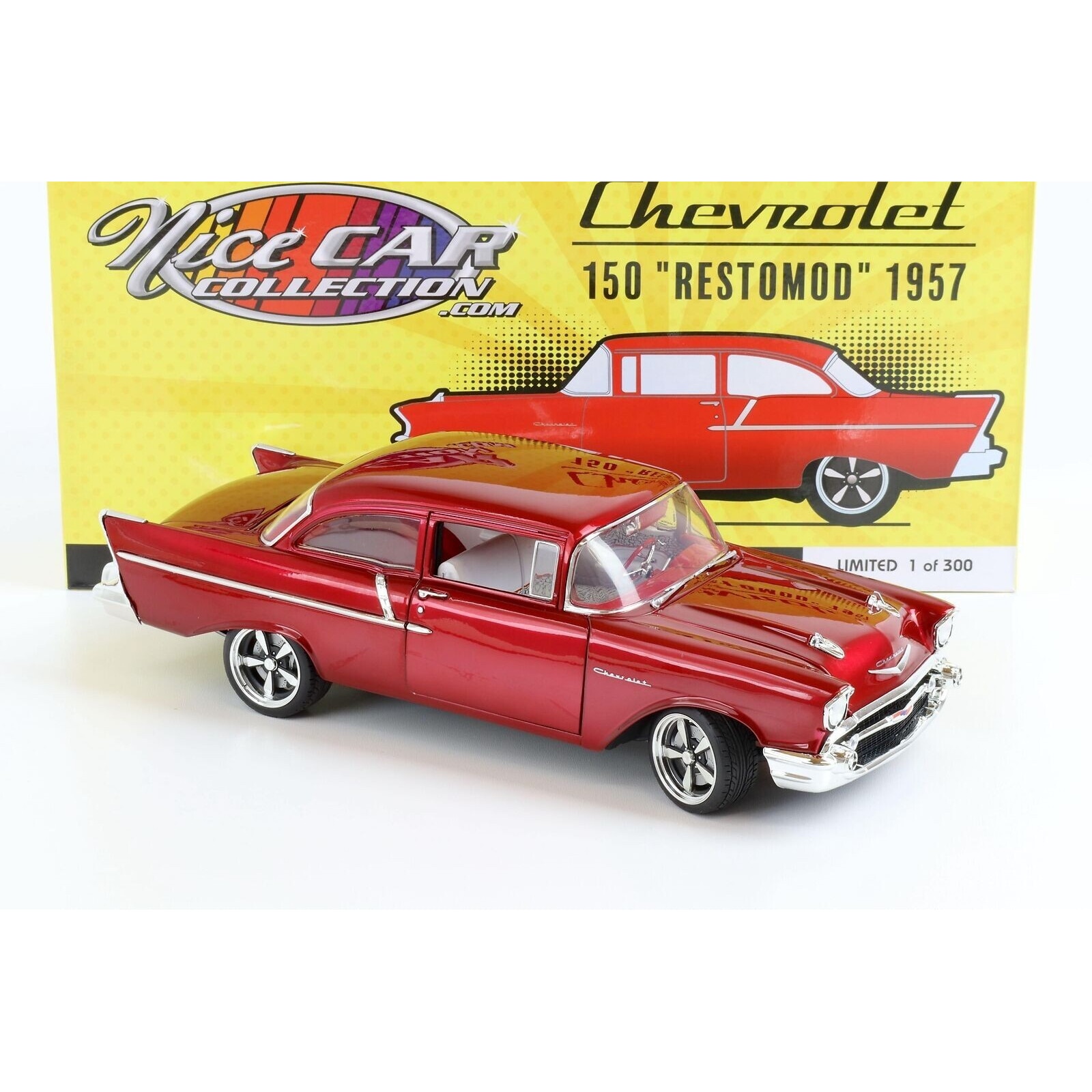 Minimodel Auto Bburago Chevrolet Corvette 1957 Albastru Old