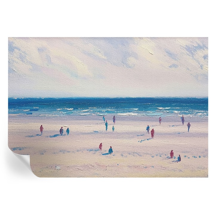 Öntapadós Tapéta Fali Dekoráció, Tulup, Tengeri tájkép, Fehér, 208 x 146 cm, Dekor, Nappaliba, Hálószobába, 010170060950000285093