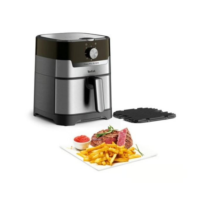 Friteuza cu aer cald TEFAL EY501D Easy Fry & Grill XL, 4.2 l, 1550 W