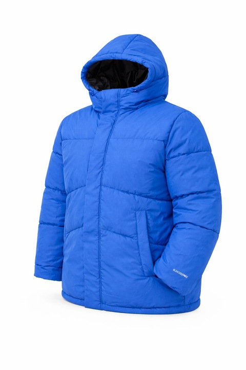 Jacheta puffer barbati Jack&Jones Premium, maro, marime 6XL, cu gluga