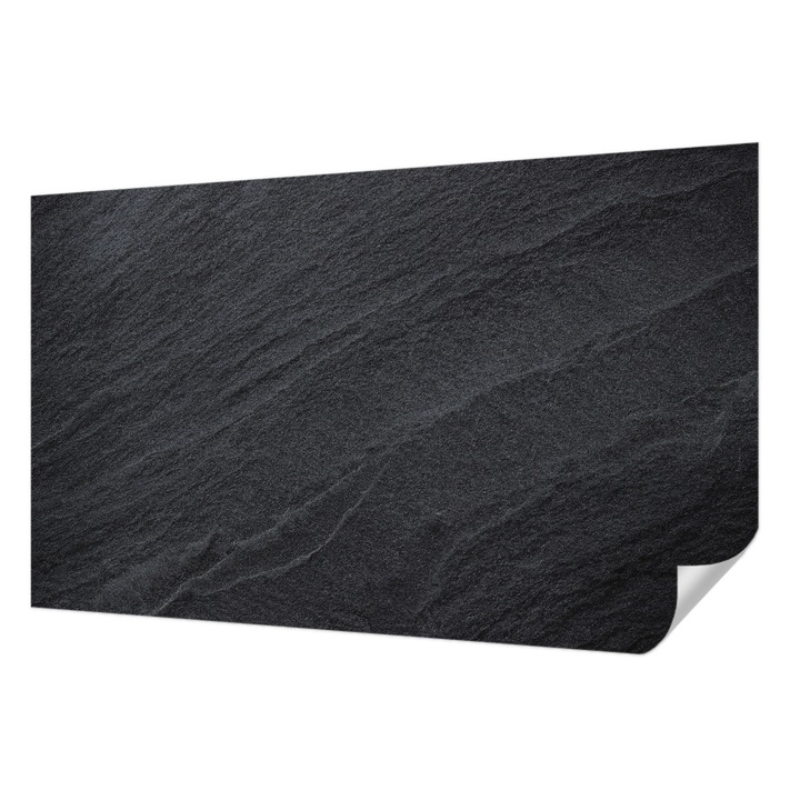 Öntapadós Dekor Tapéta, Wallfluent, Kő elegancia, Fekete, 416 x 254 cm, Fali Dekoráció, Nedvesség- És Foltálló, 010170060070000030934