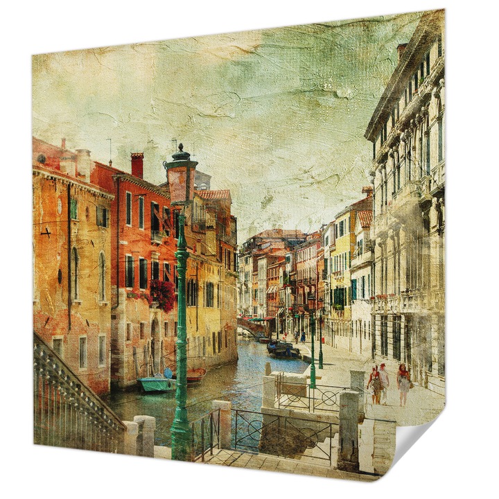 Fali Fotótapéta Autodeziv, Wallfluent, Impresie urbana, Portocaliu, 250 x 250 cm, Pentru Sufragerie, Dormitor, 010170060030000017429