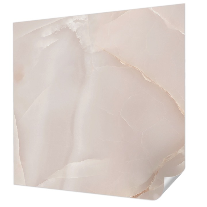 Öntapadós Fotótapéta Falra, Wallfluent, Rózsaszín márvány, Bézs, 250 x 250 cm, Klasszikus, Könnyen Felszerelhető, 010170060030000282604