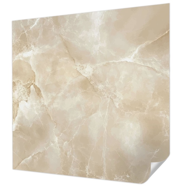 Öntapadós Tapéta Fali Dekoráció, Wallfluent, Természetes kő, Bézs, 250 x 250 cm, Könnyen Tisztítható, Nedvességálló, 010170060030000282620