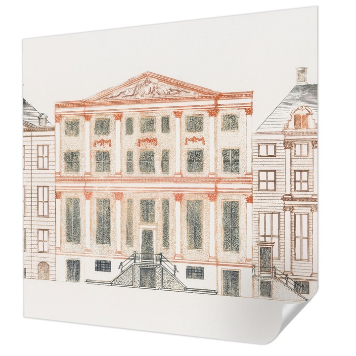 Fali Fotótapéta Autodeziv, Wallfluent, Cladiri clasice, Alb, 250 x 250 cm, Detasabil, Lavabil, 010170060030000282717