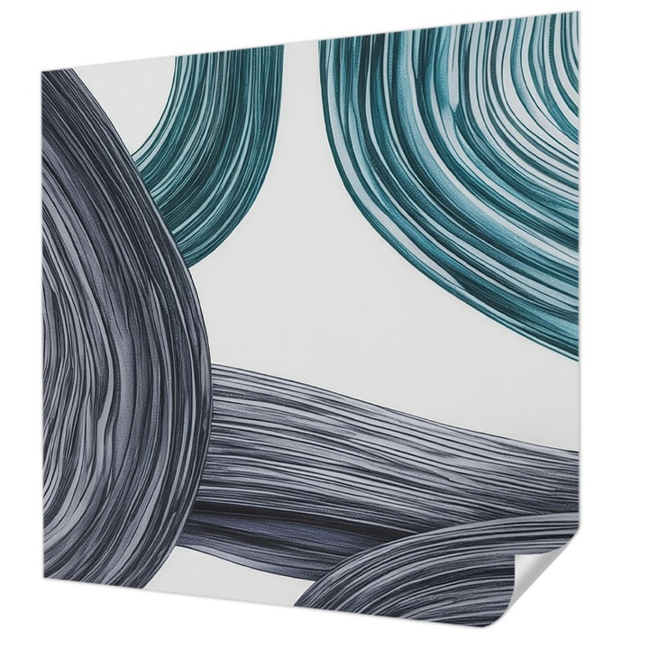 Öntapadós Tapéta Fali Dekoráció, Wallfluent, Folyadékvezetékek, Szürke, 250 x 250 cm, Erős Ragasztó, Modern Belsőépítészeti Dekoráció, 010170060030000284748