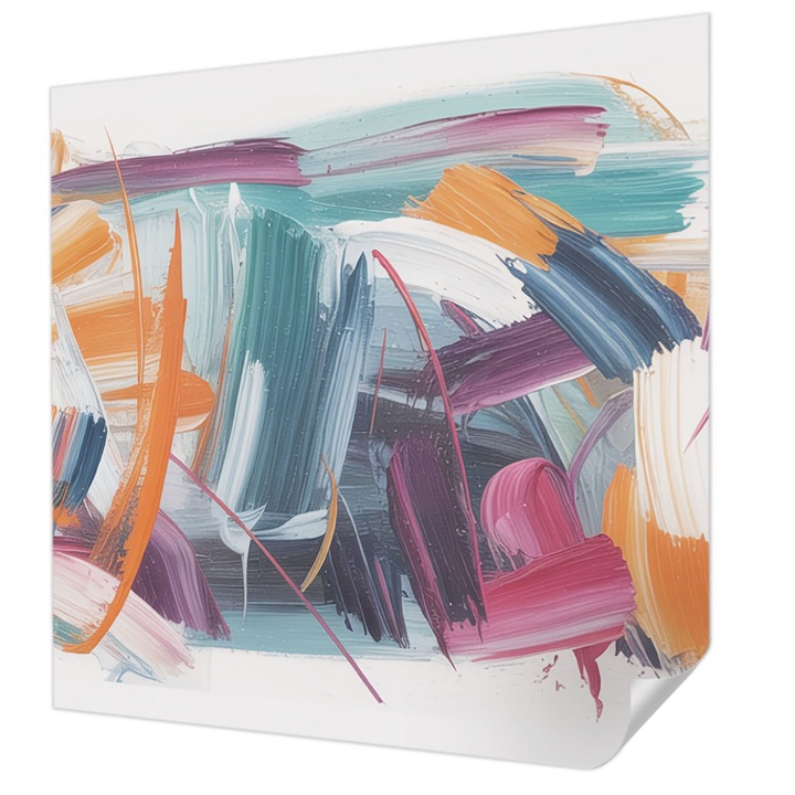 Öntapadós Tapéta Falra, Wallfluent, Energikus ütések, Szürke, 250 x 250 cm, Fali Dekoráció, Nedvesség- És Foltálló, 010170060030000284788