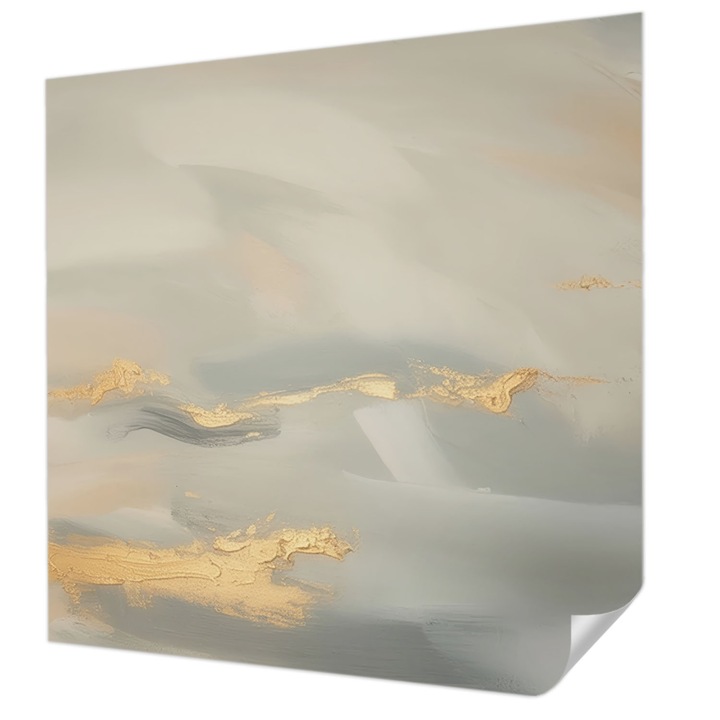 Öntapadós Dekor Tapéta, Wallfluent, Gyengéd csíkok, Szürke, 250 x 250 cm, Fali Dekoráció, Nedvesség- És Foltálló, 010170060030000284806