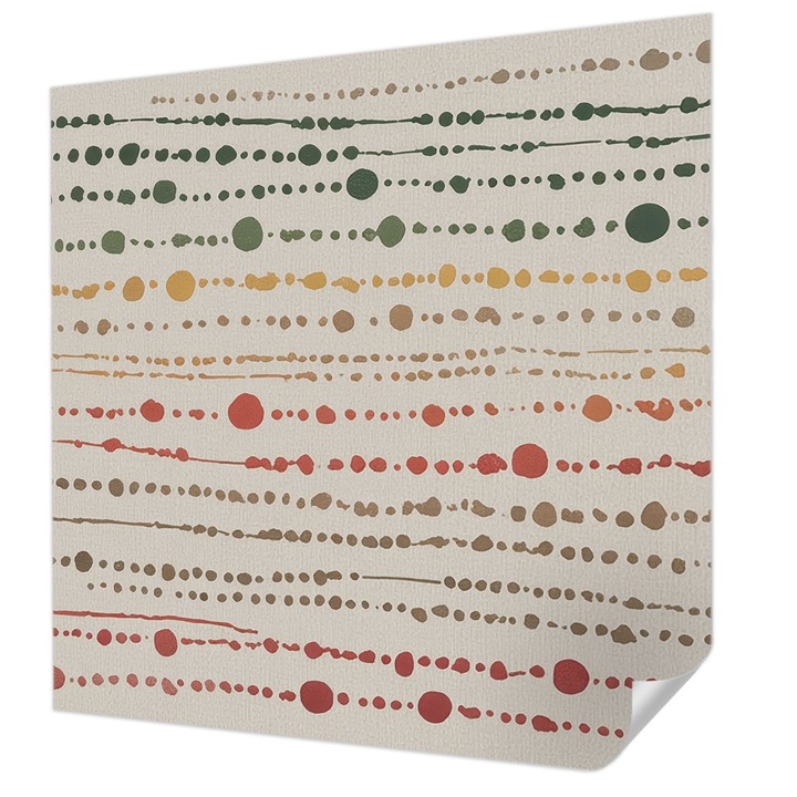 Öntapadós Fotótapéta Falra, Wallfluent, Színes pontok, Zöld, 250 x 250 cm, Erős Ragasztó, Modern Belsőépítészeti Dekoráció, 010170060030000284831