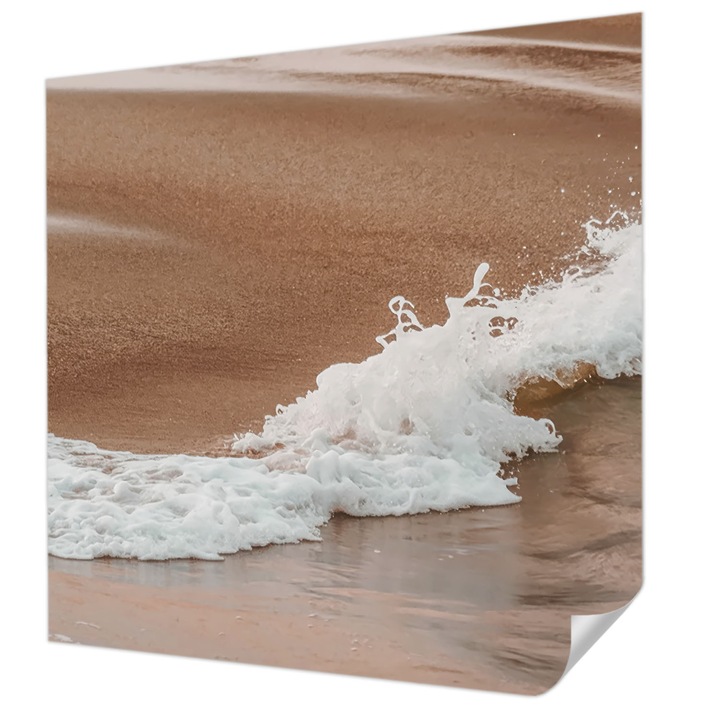 Öntapadós Dekor Tapéta, Wallfluent, Parti szél, Fehér, 250 x 250 cm, Erős Ragasztó, Modern Belsőépítészeti Dekoráció, 010170060030000284840