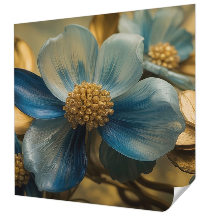 Öntapadós Dekor Tapéta, Wallfluent, Virágkötészet, Fehér, 250 x 250 cm, Dekoráció, Falra, 010170060030000284842