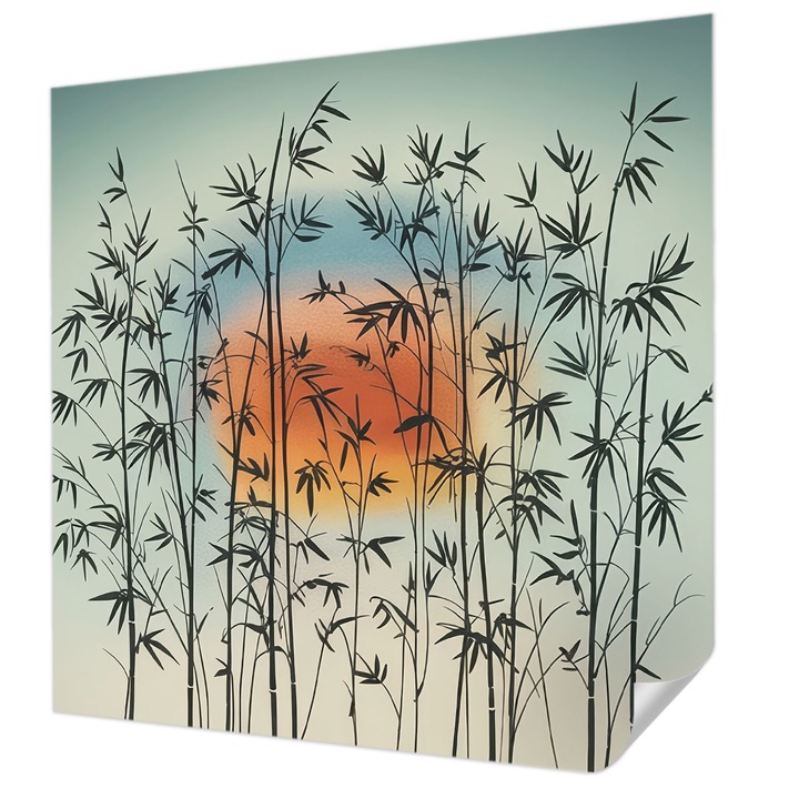 Öntapadós Fotótapéta Falra, Wallfluent, Harmonikus Nyugat, Világoskék, 250 x 250 cm, Erős Ragasztó, Modern Belsőépítészeti Dekoráció, 010170060030000284865