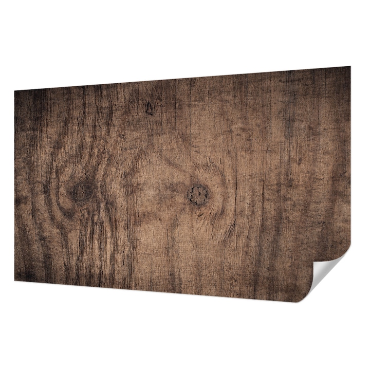 Öntapadós Dekor Tapéta, Wallfluent, Rusztikus fa, Barna, 416 x 254 cm, Dekoráció, Falra, 010170060070000030969