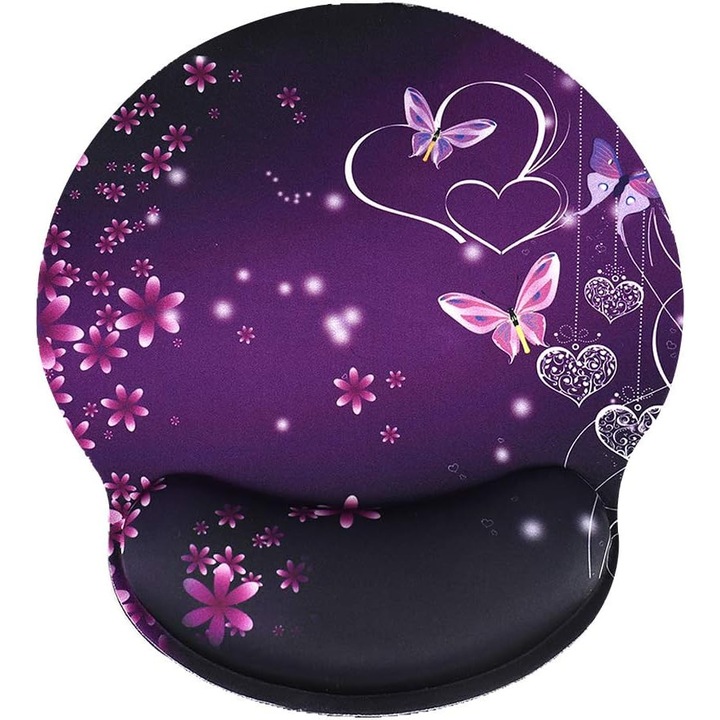 Mousepad Ergonomic cu Suport pentru Incheietura Mainii, Anti-Alunecare