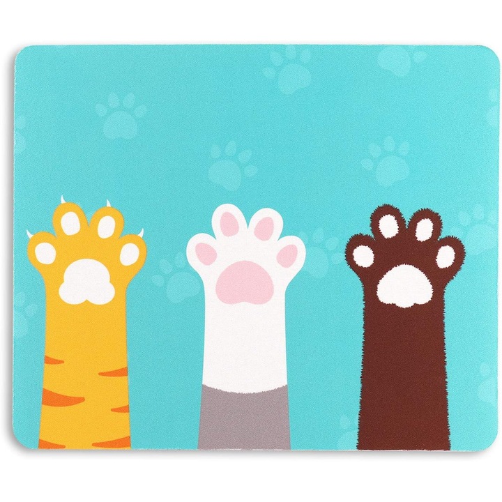 Mousepad mic, dragut, 24x20x0.3 cm, suprafata neteda, anti-alunecare
